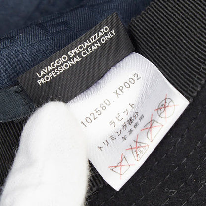 Gucci Hat L Black Leather Rabbit