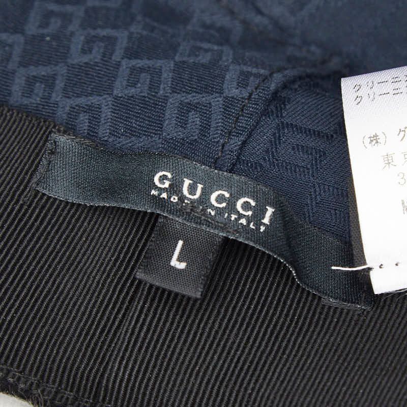 Gucci Hat L Black Leather Rabbit