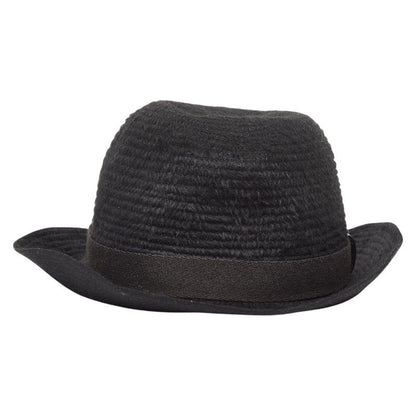 Gucci Hat L Black Leather Rabbit