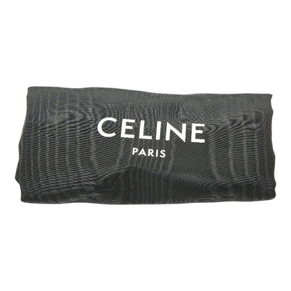 Celine Triomphe One Shoulder Bag Black Brown Leather