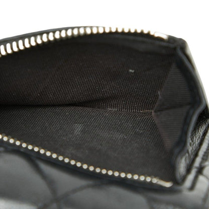 Chanel CC Logo Quilted Black Lambskin