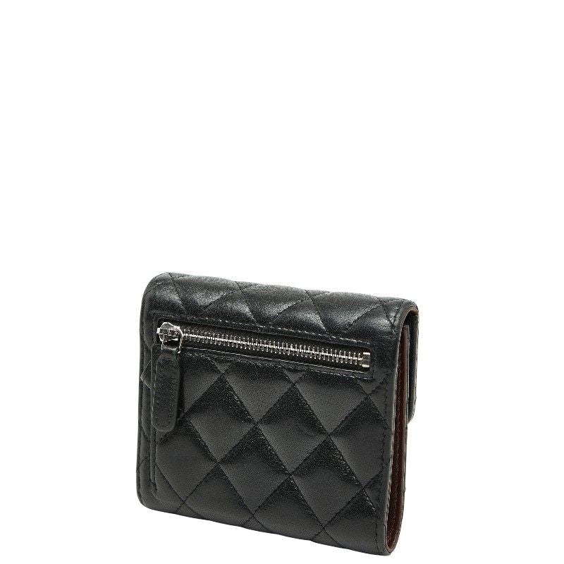 Chanel CC Logo Quilted Black Lambskin