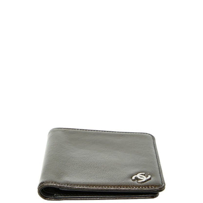 Chanel CC Logo Bronze Brown Black Patent Leather