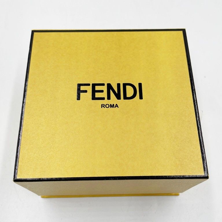 Fendi Earrings Gold Plated Rhinestone