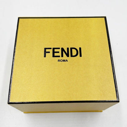 Fendi Earrings Gold Plated Rhinestone