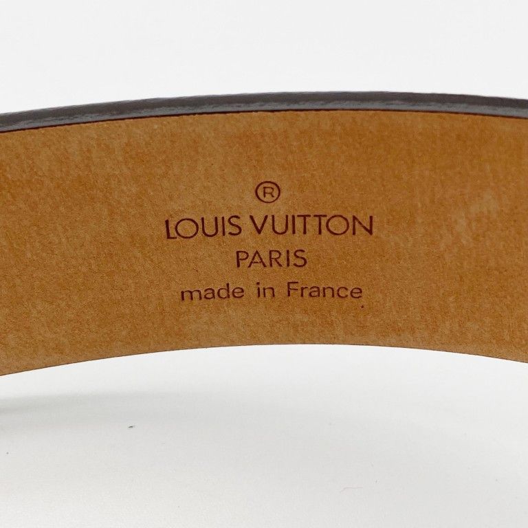 Louis Vuitton Belt Ceinture Carre Ebene Damier Gold
