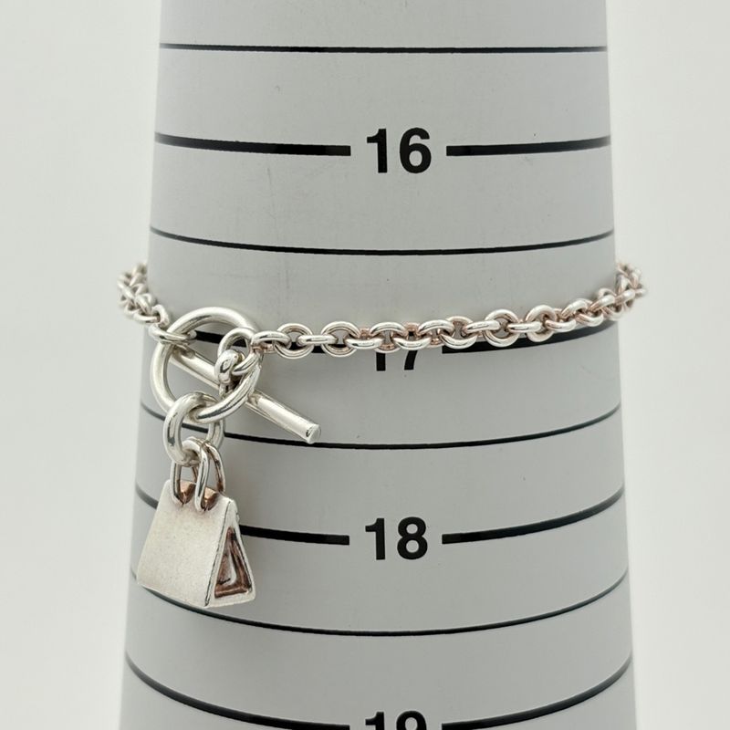 Hermes Birkin Amulet Bracelet Silver