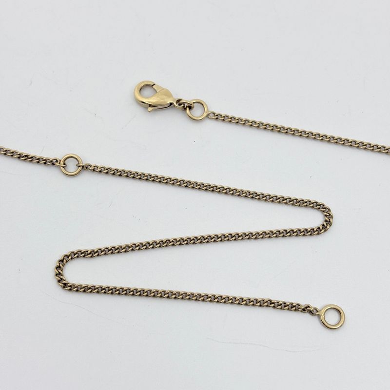 Chanel Mademoiselle Faux Pearl Necklace Coco Heart Aro Gold Plated