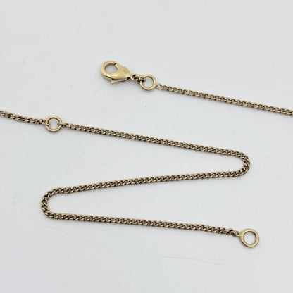 Chanel Mademoiselle Faux Pearl Necklace Coco Heart Aro Gold Plated