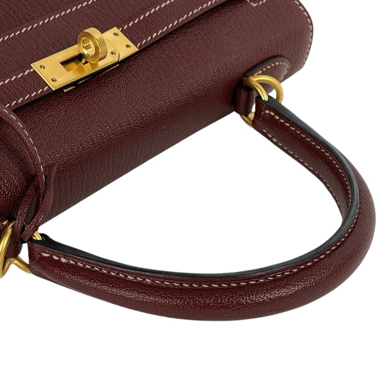 Hermes Kelly 25 Outside Sewing 2-Way Shoulder Bag Personal Order Chevre