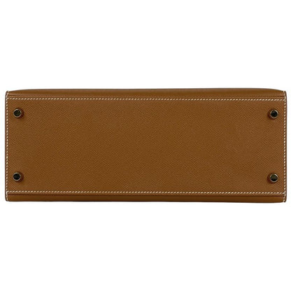 Hermes Kelly 28 Outside Sewing 2-Way Shoulder Bag Veau Epsom Gold Y