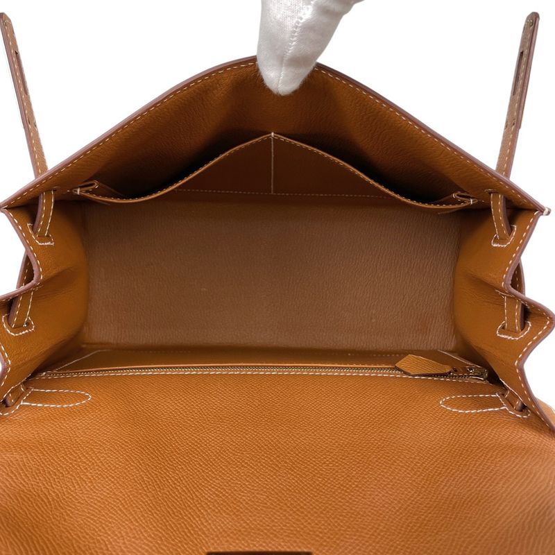 Hermes Kelly 28 Outside Sewing 2-Way Shoulder Bag Veau Epsom Gold Y