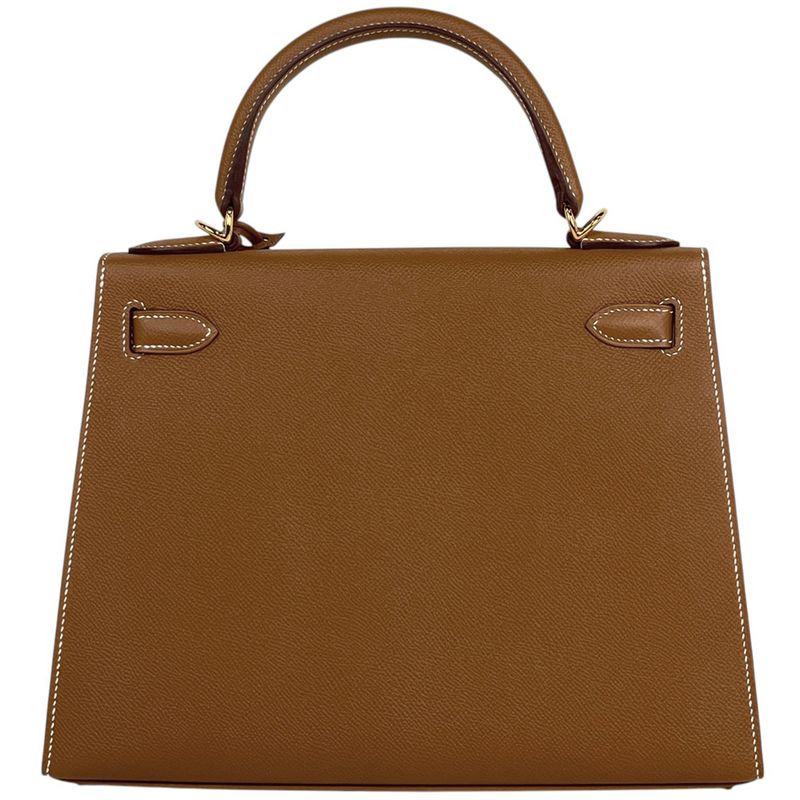Hermes Kelly 28 Outside Sewing 2-Way Shoulder Bag Veau Epsom Gold Y