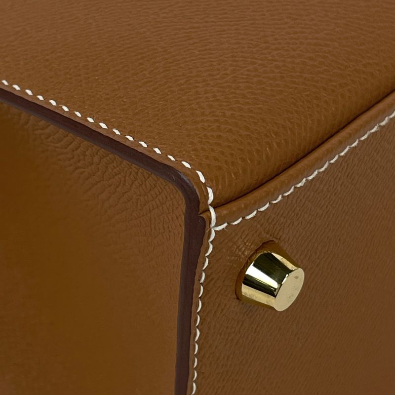 Hermes Kelly 28 Outside Sewing 2-Way Shoulder Bag Veau Epsom Gold Y