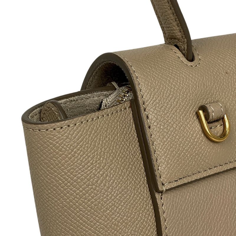 Celine Belt Bag Nano 2-Way Leather Beige