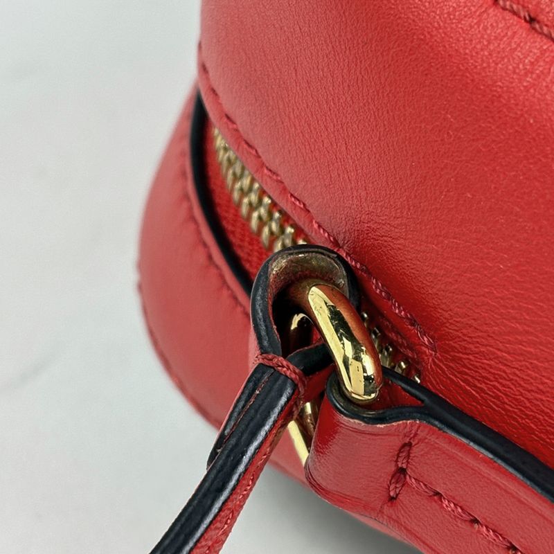 Louis Vuitton Saintonge Crossbody Shoulder Bag Monogram Brown Coquelicot