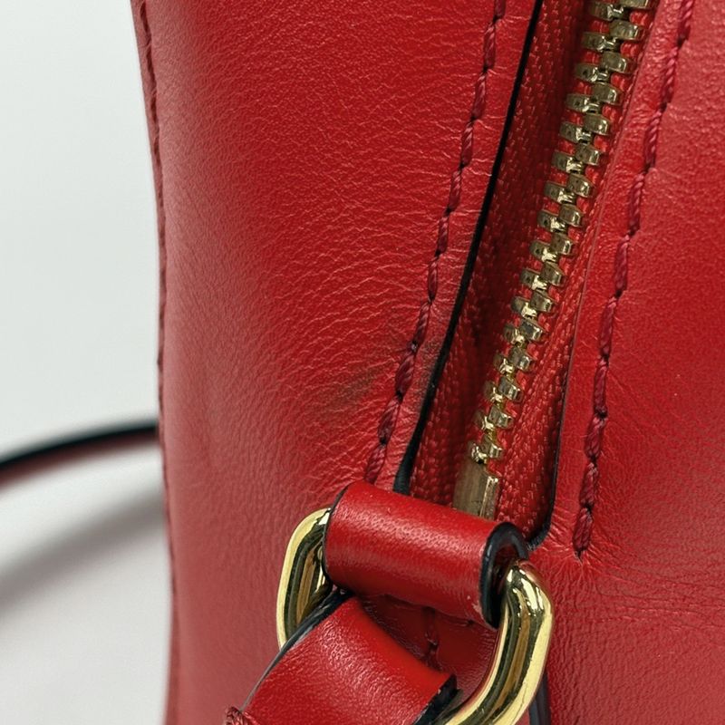 Louis Vuitton Saintonge Crossbody Shoulder Bag Monogram Brown Coquelicot