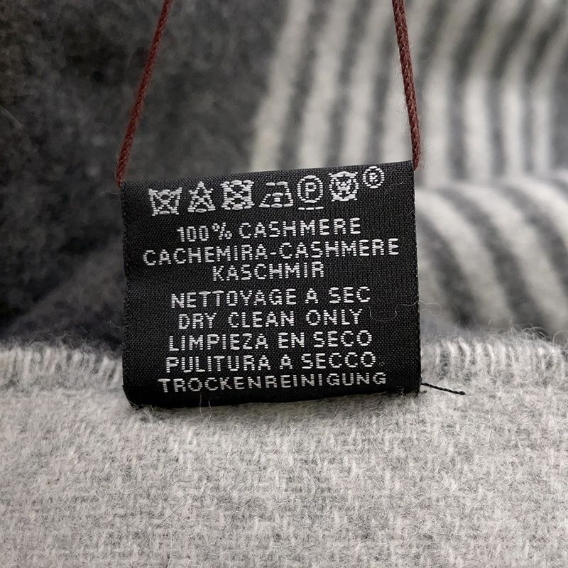 Hermes Scarf-sangle-a-Boucle Cashmere Antogracito Gris-cles