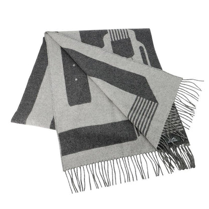 Hermes Scarf-sangle-a-Boucle Cashmere Antogracito Gris-cles