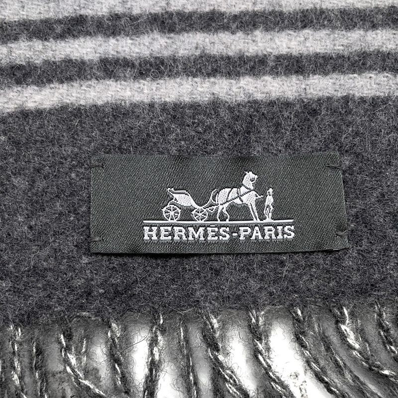 Hermes Scarf-sangle-a-Boucle Cashmere Antogracito Gris-cles