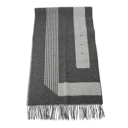 Hermes Scarf-sangle-a-Boucle Cashmere Antogracito Gris-cles