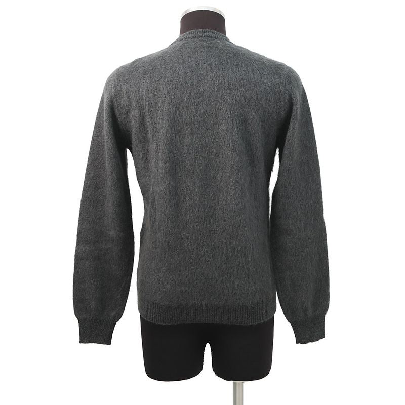 Fendi Knit Zucca Crew Neck Sweater Wool 46 Top