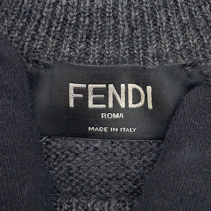 Fendi Knit Zucca Crew Neck Sweater Wool 46 Top