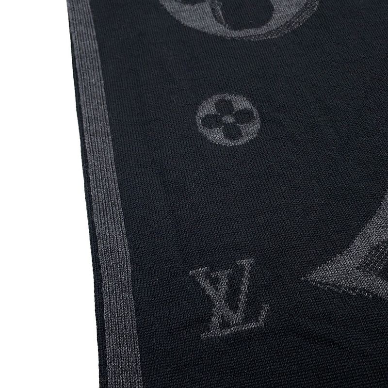 Louis Vuitton Scarf LV Galaxy Wool Black Noir