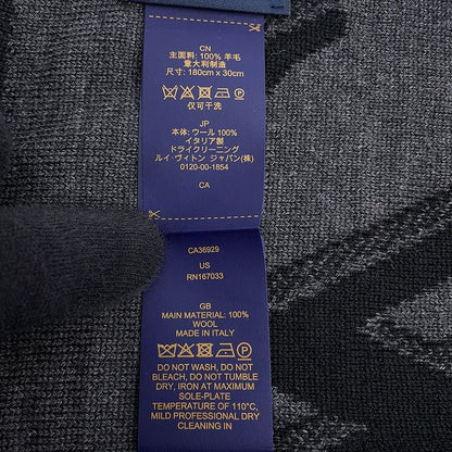 Louis Vuitton Scarf LV Galaxy Wool Black Noir