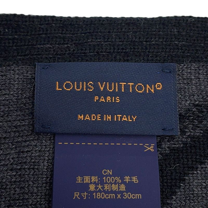 Louis Vuitton Scarf LV Galaxy Wool Black Noir