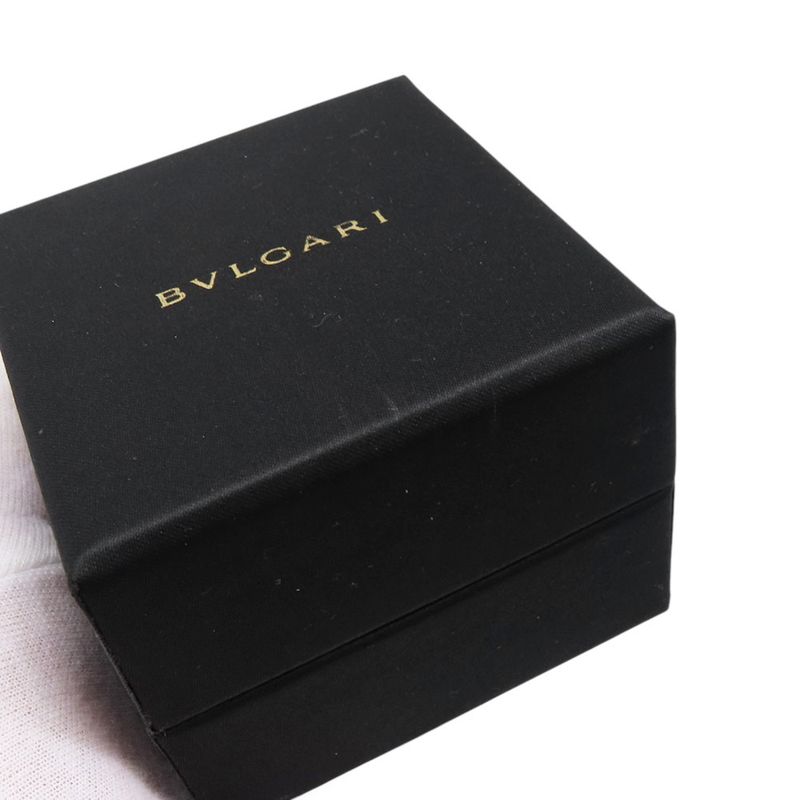 Bvlgari Ring Band 18K Pink Gold White Ceramic 54