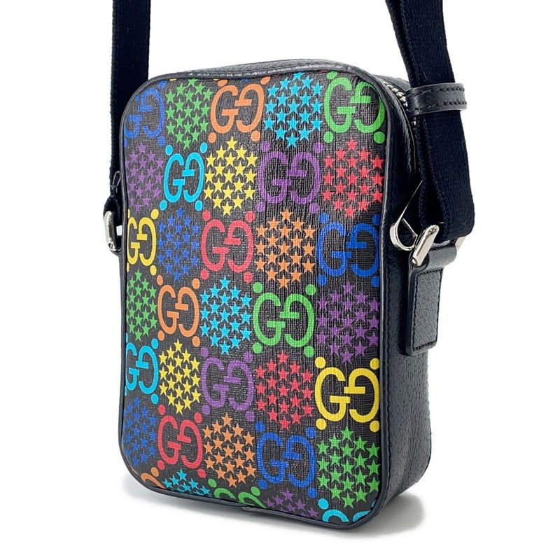 Gucci Shoulder Bag GG Psychedelic Black Black Multicolor