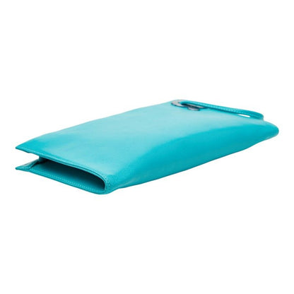 Loewe Logo Blue Green Leather