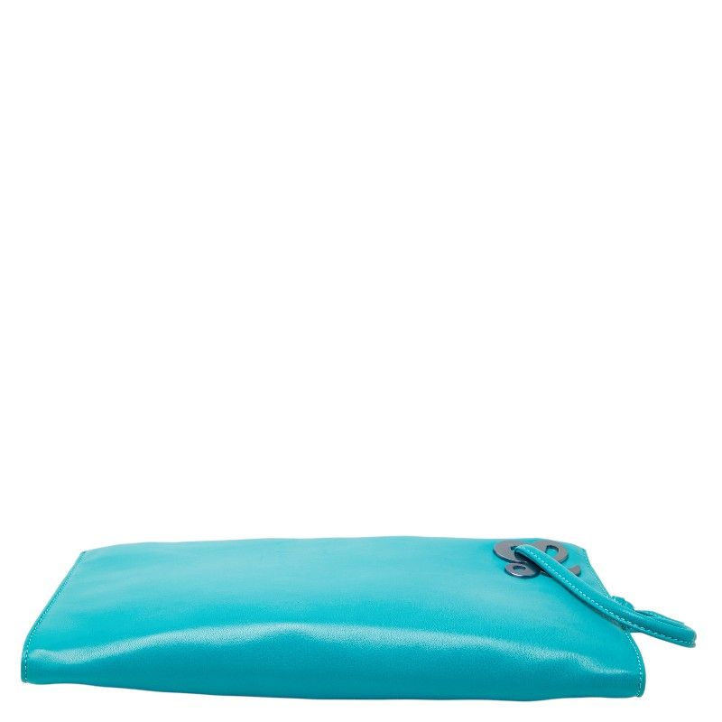 Loewe Logo Blue Green Leather