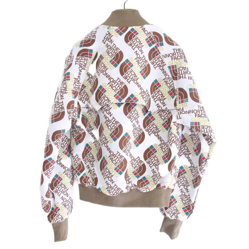 Gucci the North Face Collaboration Web Print Bomber Jacket