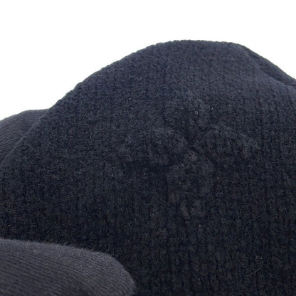 Louis Vuitton Knit Hat Beanie LV Crash Monogram Cotton Noir Black