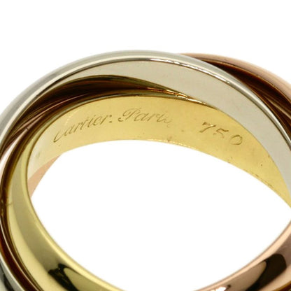 Cartier Trinity 48 Ring 18K Yellow Gold 18K White Pink