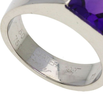Cartier Tank Amethyst 50 Ring 18K White Gold