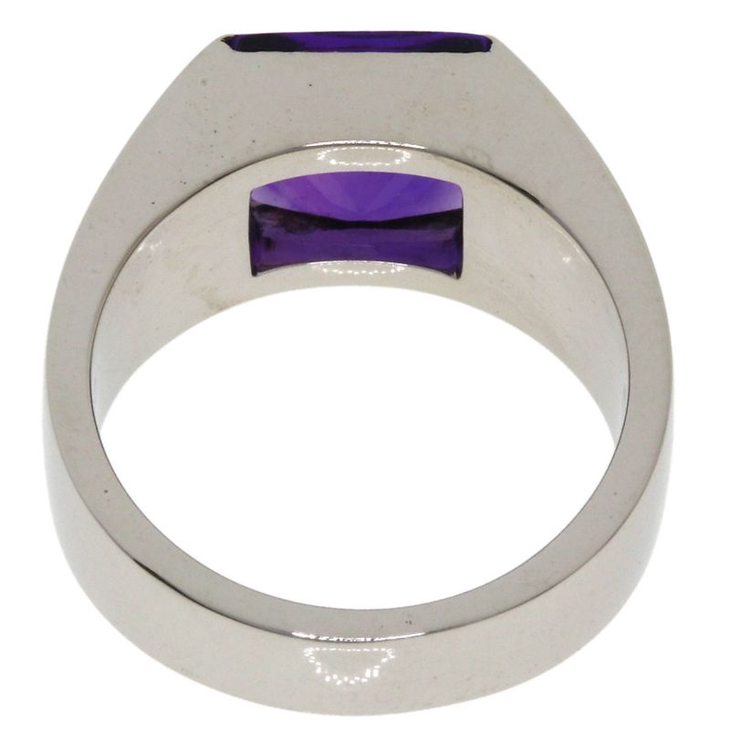 Cartier Tank Amethyst 50 Ring 18K White Gold