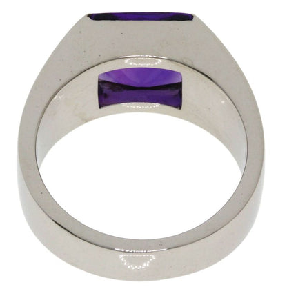 Cartier Tank Amethyst 50 Ring 18K White Gold