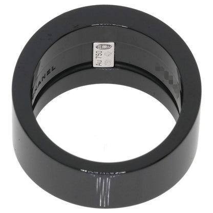 Chanel Cosmic de Comet Diamond Ceramic 52 Ring 18K White Gold