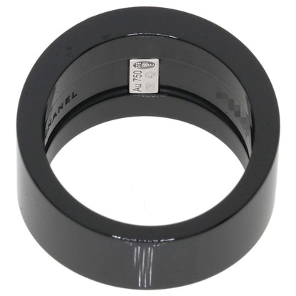 Chanel Cosmic de Comet Diamond Ceramic 52 Ring 18K White Gold