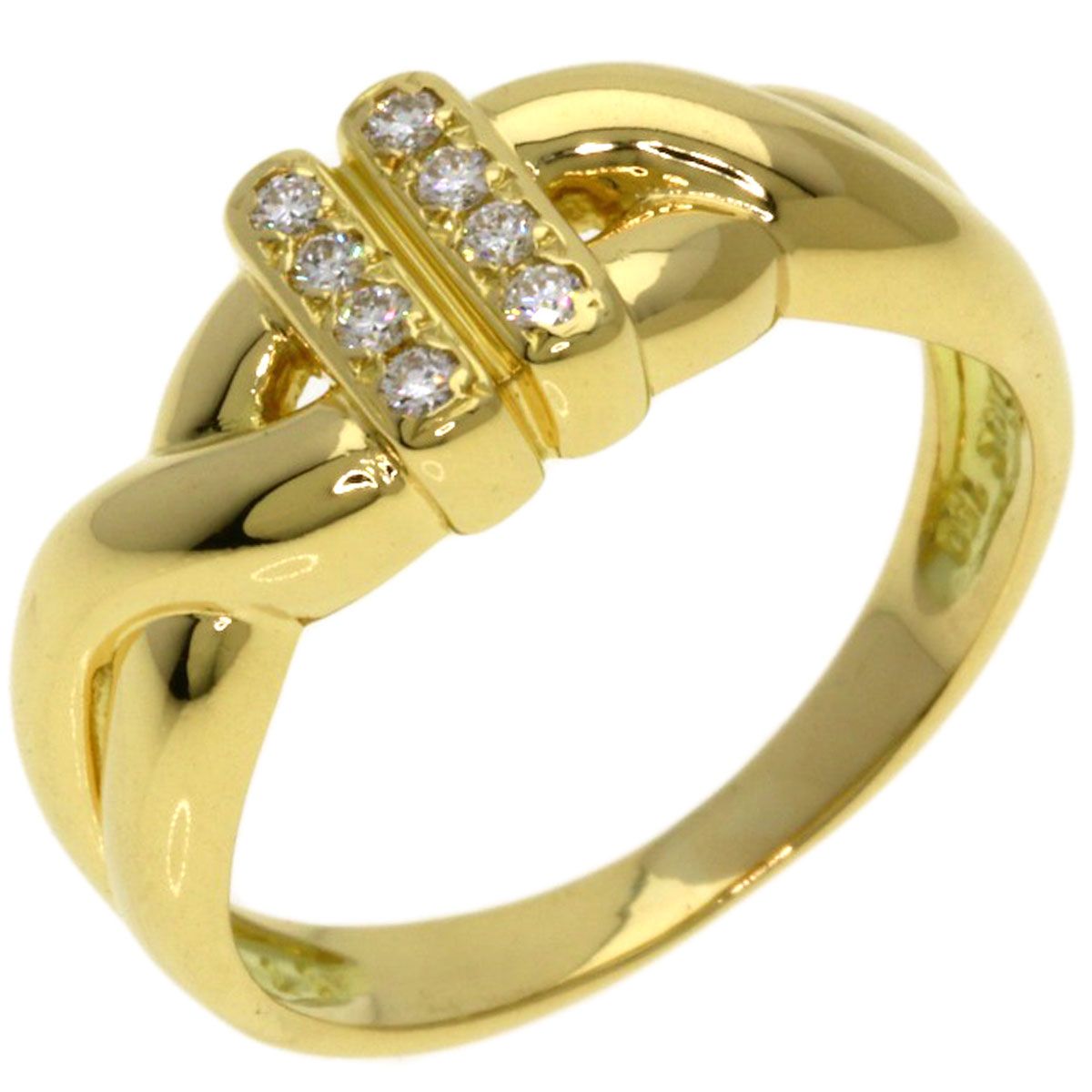 Dior Diamond Ring 18K Yellow Gold