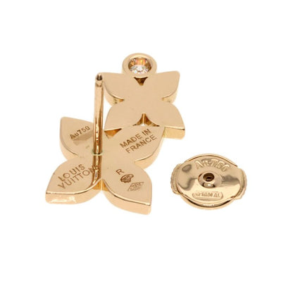 Louis Vuitton Star Blossom Double Diamond Right Ear Earrings 18K Pink Gold