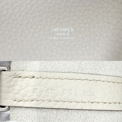 Hermes Handbag Picotin Lock PM Leather Ivory Silver