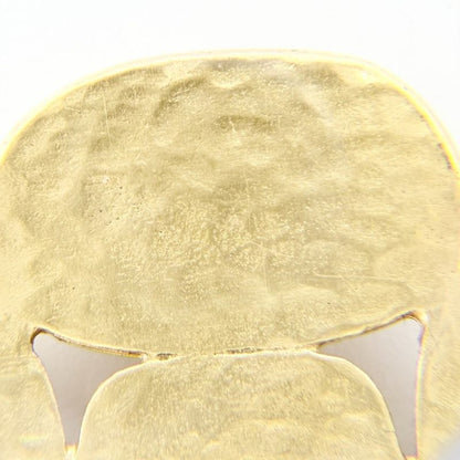 Chanel Brooch CC Logo Vintage Gold Plated Silver