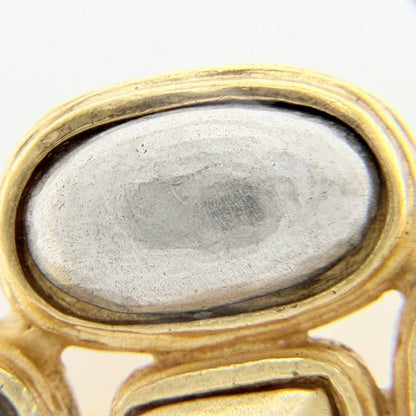 Chanel Brooch CC Logo Vintage Gold Plated Silver