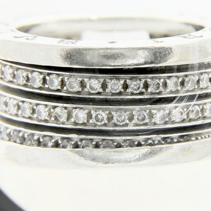 Bvlgari Ring B-zero One Ring 18K WG Band Logo