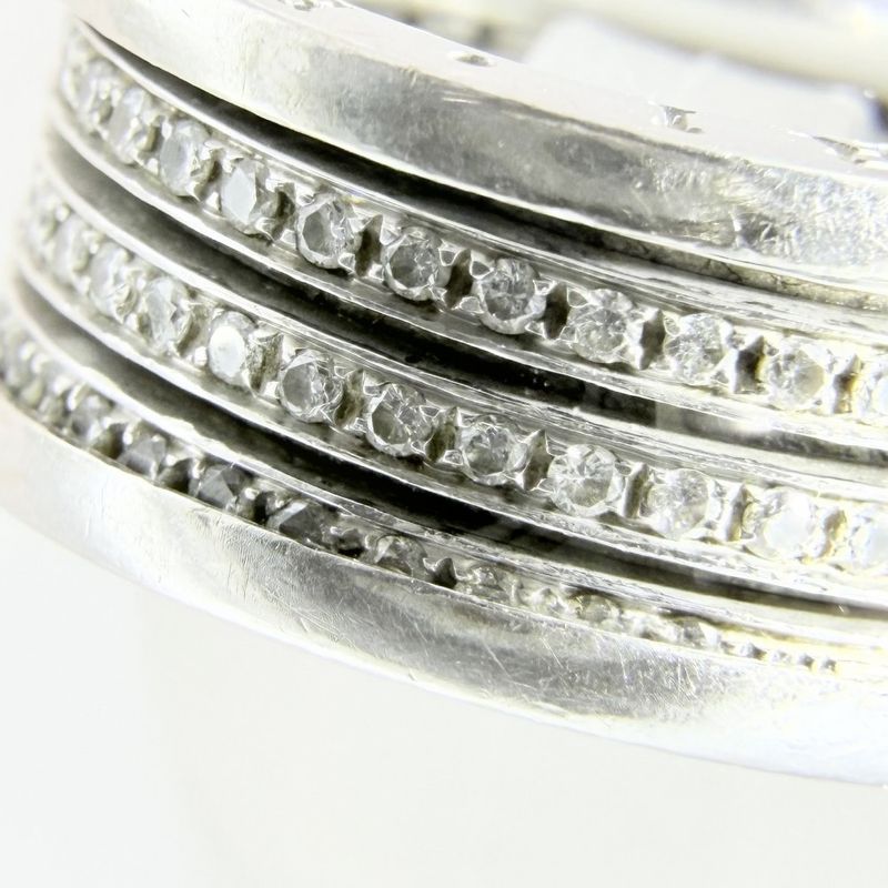 Bvlgari Ring B-zero One Ring 18K WG Band Logo