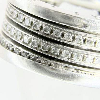 Bvlgari Ring B-zero One Ring 18K WG Band Logo